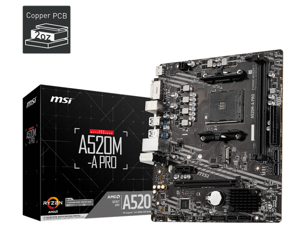 CARTE MERE MSI A520M-A PRO