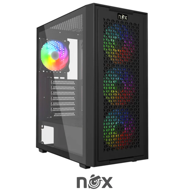NOX NEXUS BLACK 4 FAN RGB