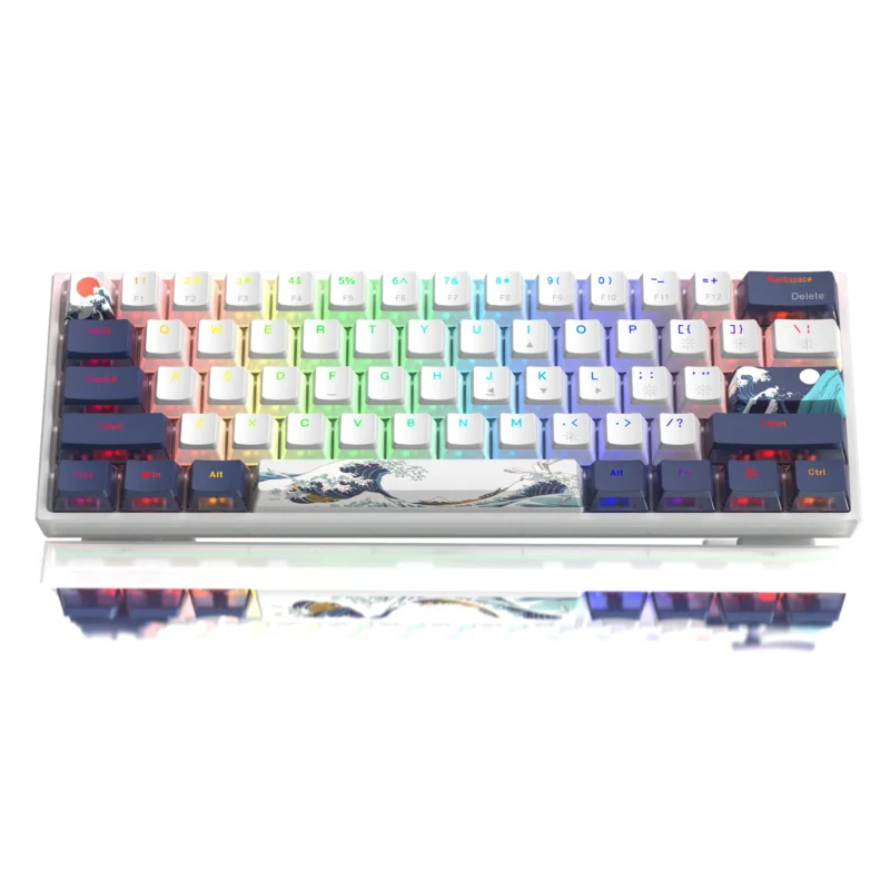Womier WK61 V2 60% Hot-Swappable RGB Mechanical Wired Gaming Keyboard