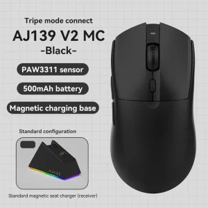 AJAZZ AJ139 V2 MC BLACK 3 Modes Wireless Mouse