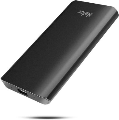 Netac External SSD Drive Portable SSD 250GB SATA SSD for Type-C, Up to 500MB/s, USB3.2