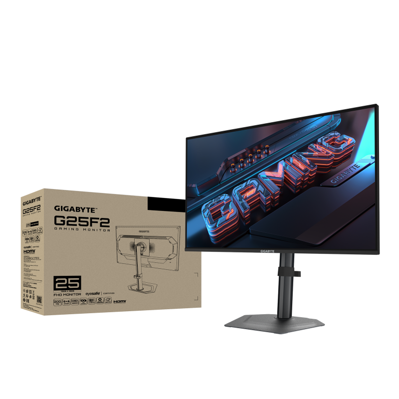 GIGABYTE G25F2 GAMING MONITOR FULL HD / 25 / 200HZ / 1MS GTG /  HDR 10 / ADJUSTABLE STAND