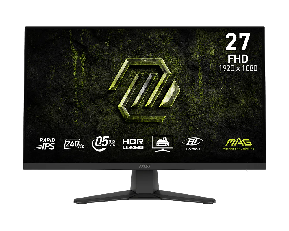 MSI 272F X24 GAMING MONITOR - NGHARDWARE GAMING MONITOR MSI MAG 272F X24 FHD 240HZ 0.ms GTG