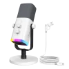 FIFINE AM8 USB/XLR Dynamic Microphone with RGB lighiting for Gaming and Streaming