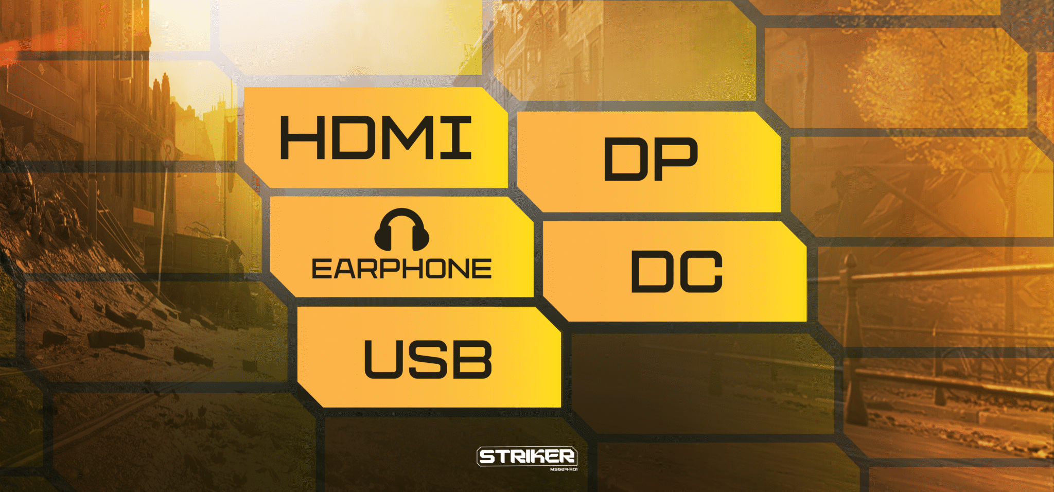 Matos Striker MSG27-K01 Gaming Monitor 27" 2K Fast IPS 120Hz HDR400