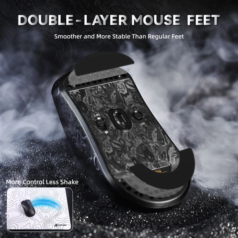 ATTACK SHARK R11 ULTRA Carbon Fiber Wireless Gaming Mouse