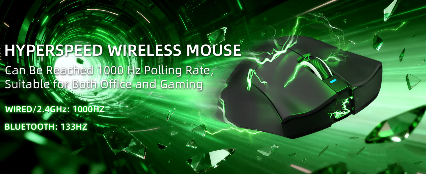 ATTACK SHARK V3 wireless gaming mouse in black