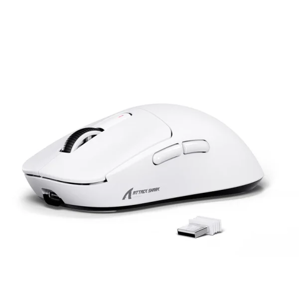 TTACK SHARK X3 lightweight wireless gaming mouse in white
