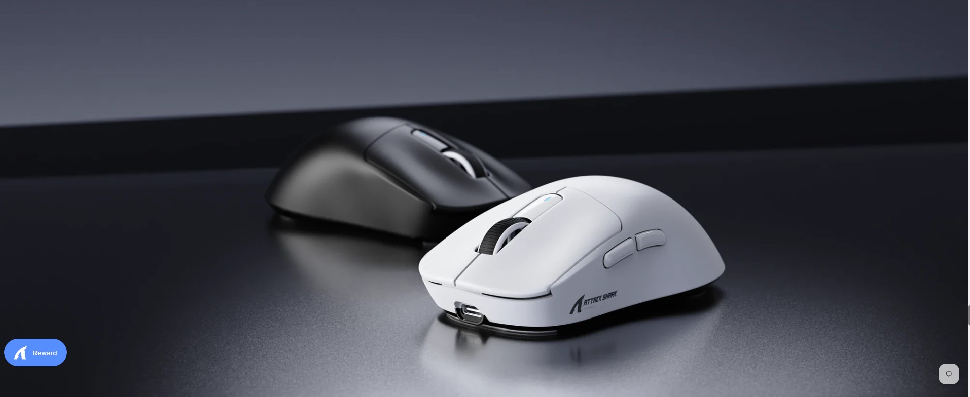 TTACK SHARK X3 lightweight wireless gaming mouse in white