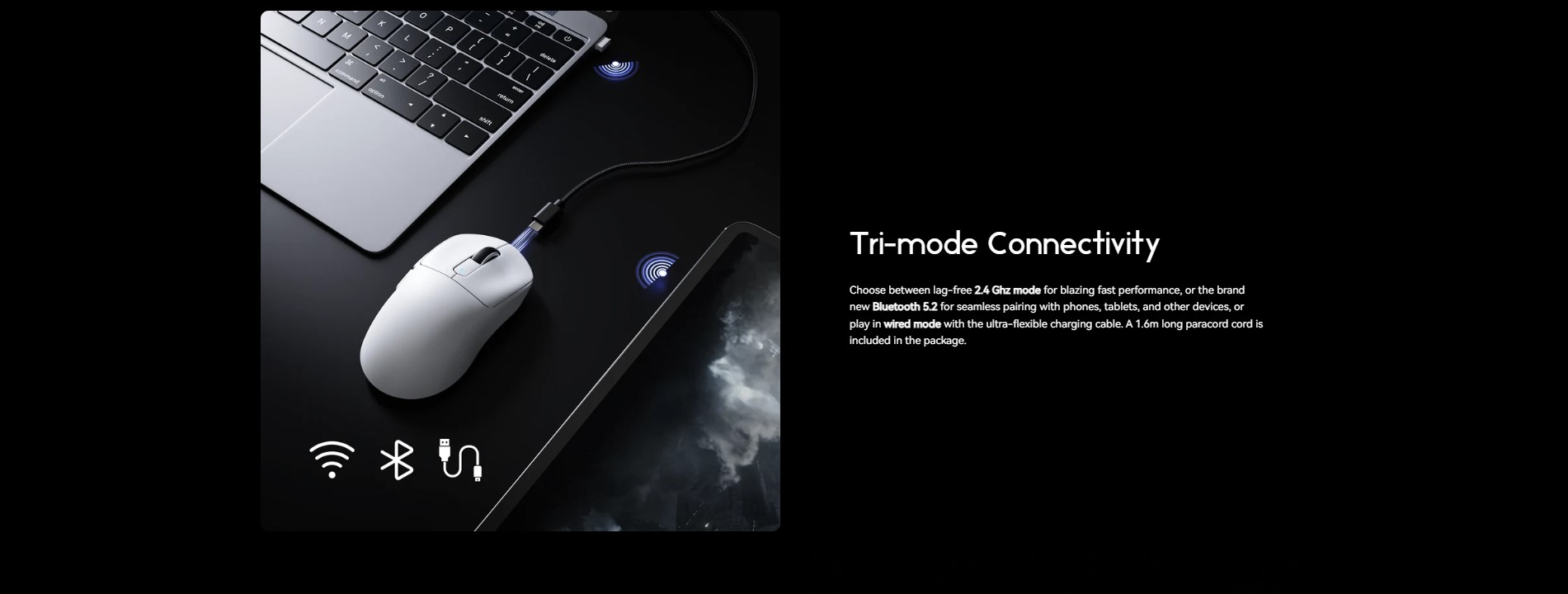 TTACK SHARK X3 lightweight wireless gaming mouse in white
