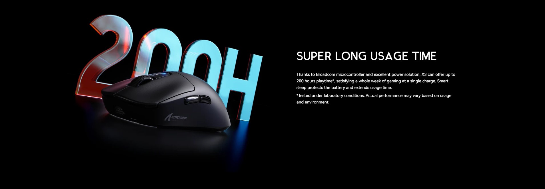TTACK SHARK X3 lightweight wireless gaming mouse in white