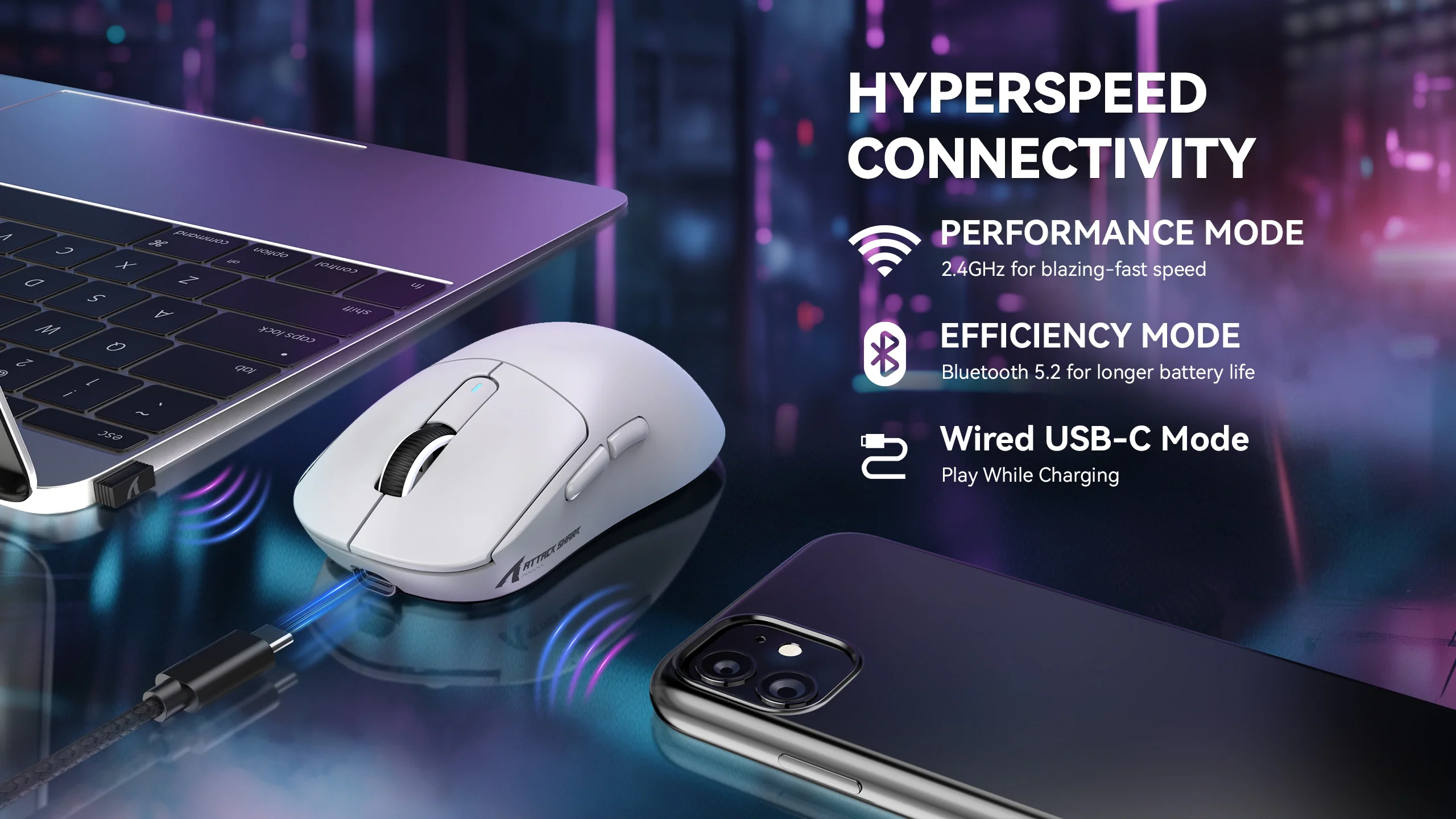 Attack Shark X3 Max Wireless Gaming Mouse