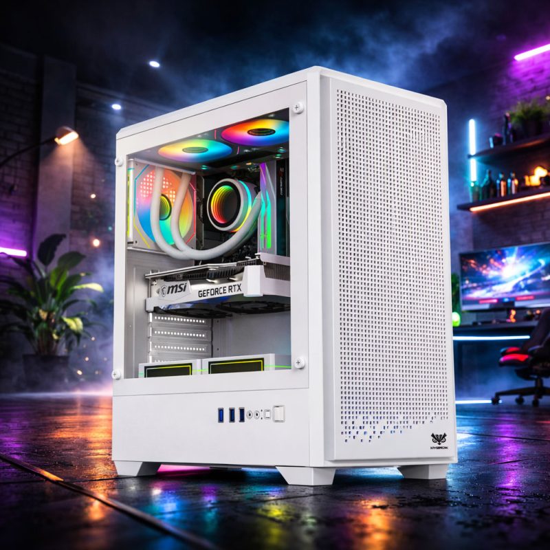 Hybrok Ghost White PC Gaming Case